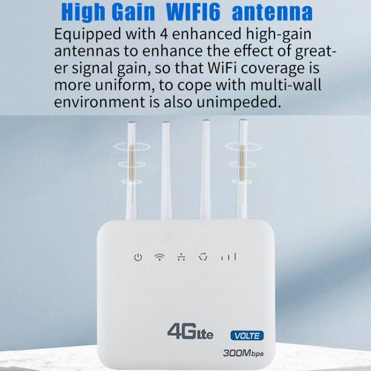 4G WiFi6 VOLTE CPE Wireless SIM Card Router With RJ45+RJ11, US Plug, CLM920 European Version, CLM920 American Version 4G WiFi6 VOLTE CPE Wireless SIM Card Router With RJ45+RJ11, US Plug, CLM920 European Version, CLM920 American Version